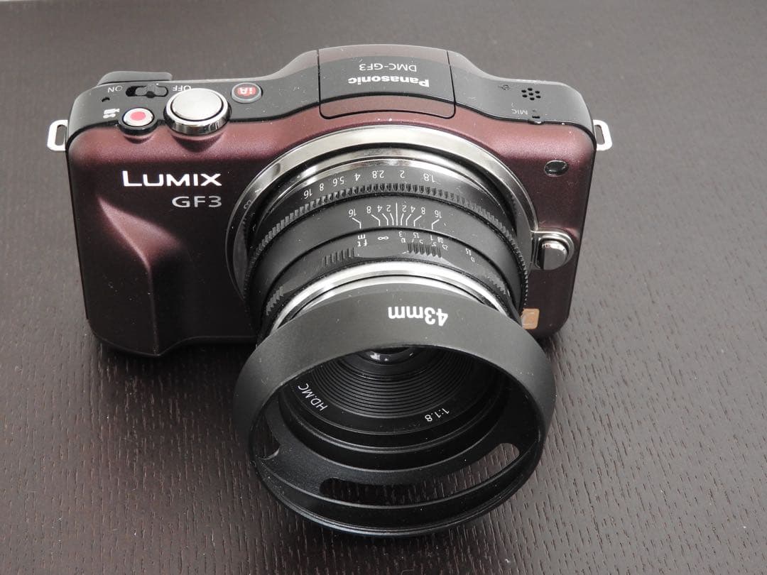 LUMIX GF3 ミラーレスカメラ 25mm f1.8 単焦点 PERGEAR