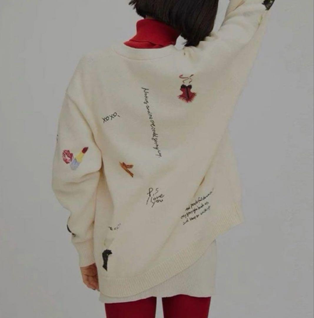 Ameriアメリ☆LITTLE FUNNY FACE KNIT CARDIGAN