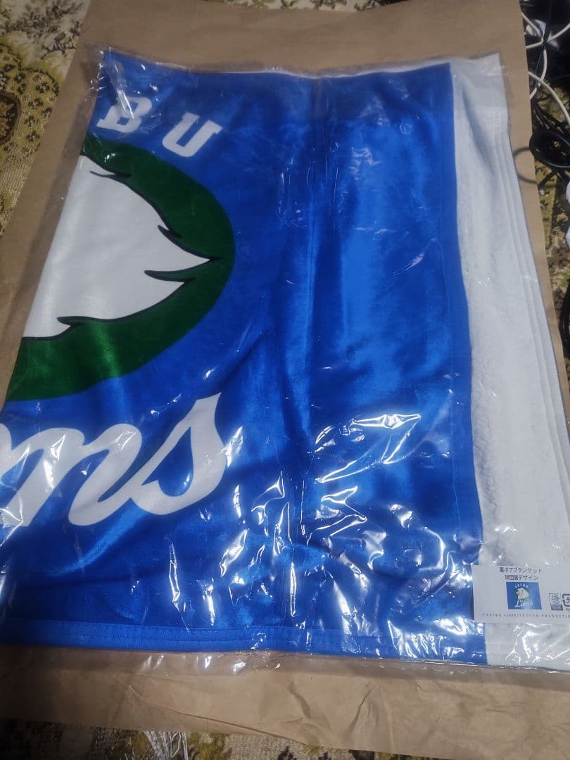 西武ライオンズ　球団旗デザインブランケット　非売品　新品