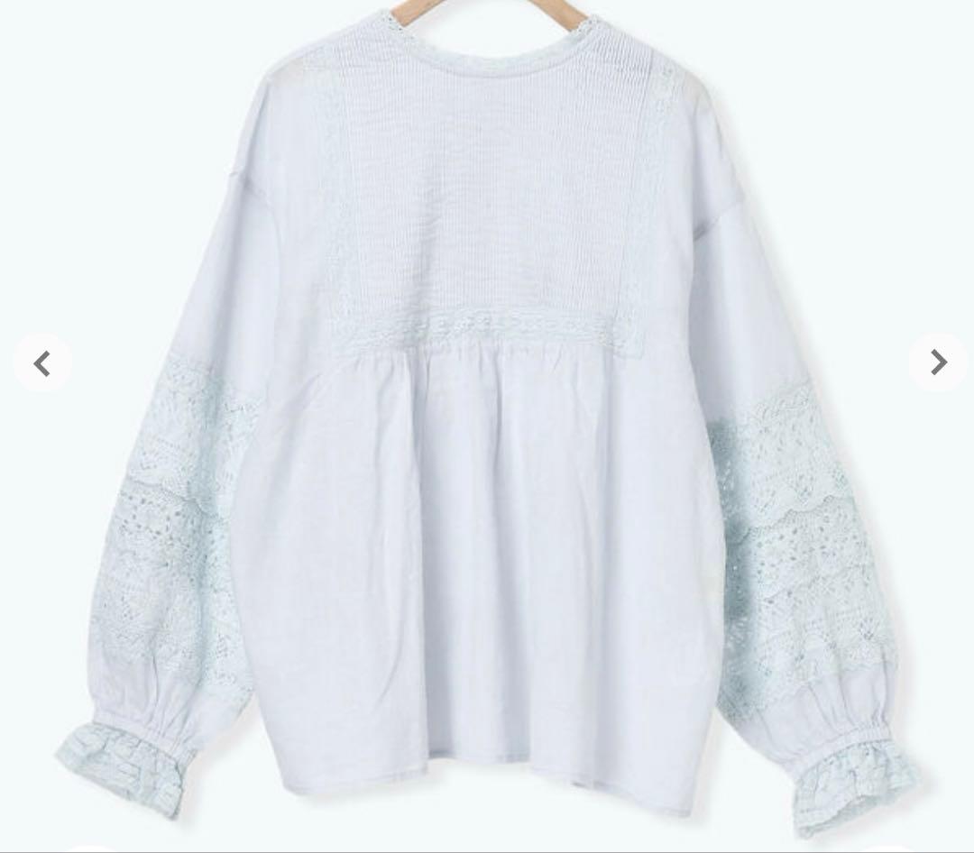 はな　kazumi×Samansa Mos2】 袖レース前後着ブラウス