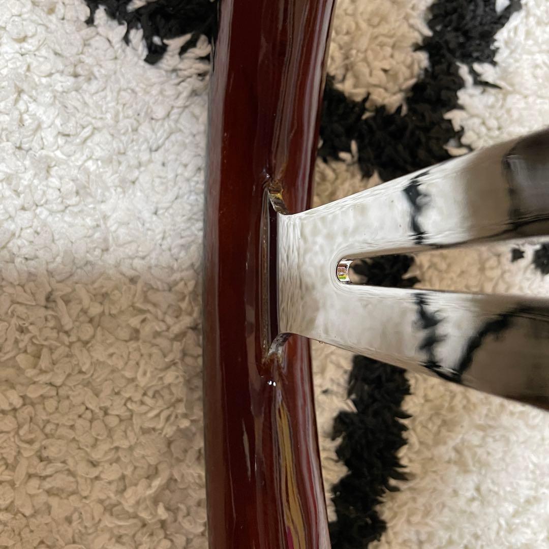 ウッドステアリング　33パイ　メッキ