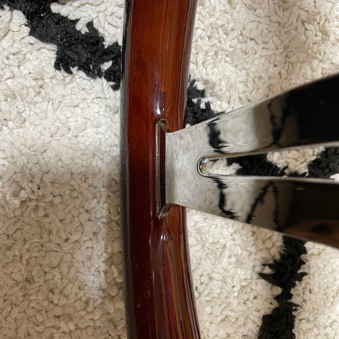 ウッドステアリング　33パイ　メッキ