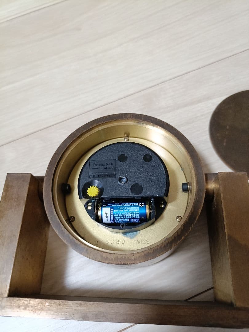 値下げ【ジャンク】Tiffany & Co. ゴールド 置時計