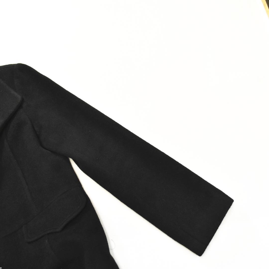 【上質】ビビアンタム アンゴラ混ウールロングコート 2 ブラック（裏地レッド）♪