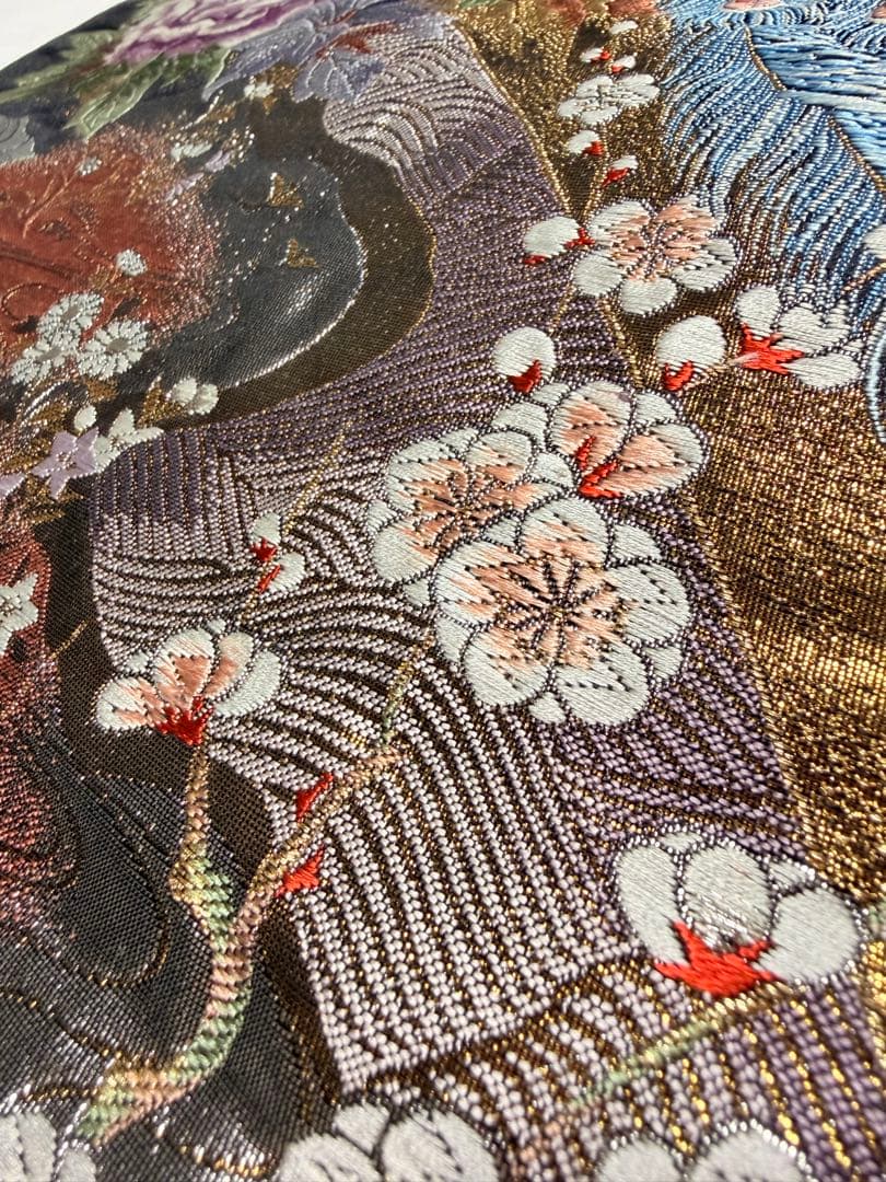 高級 袋帯 正絹 六通柄 純金箔24K ゴールド フォーマル 留袖 訪問着