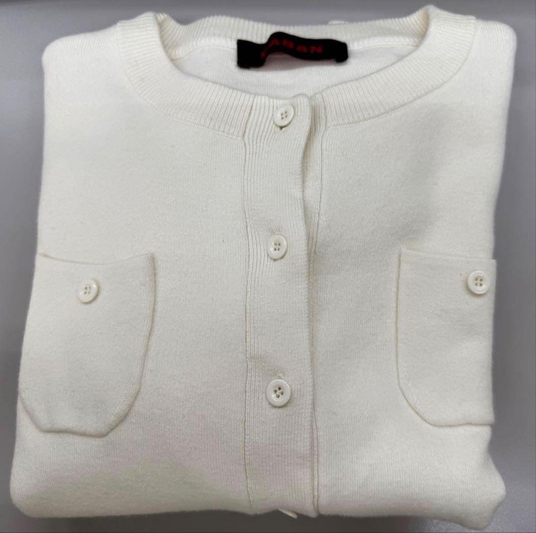 【みゆき】CABaN コットンカシミヤ クルーネックカーディガン S