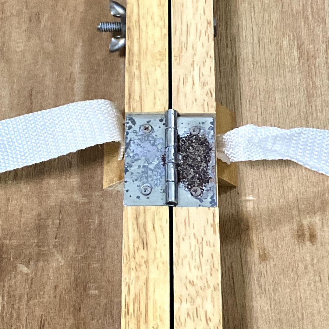 【NATURAL PEOPLE】アウトドアテーブルチェアセット　木製　レトロ