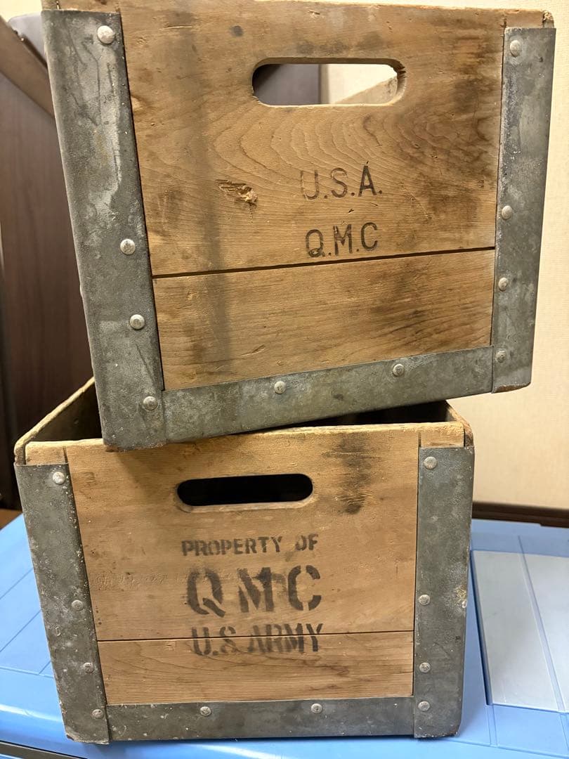 1*2様 バラ売りも可！ 木製ボックス QMC U.S. ARMY 再結合ミルク