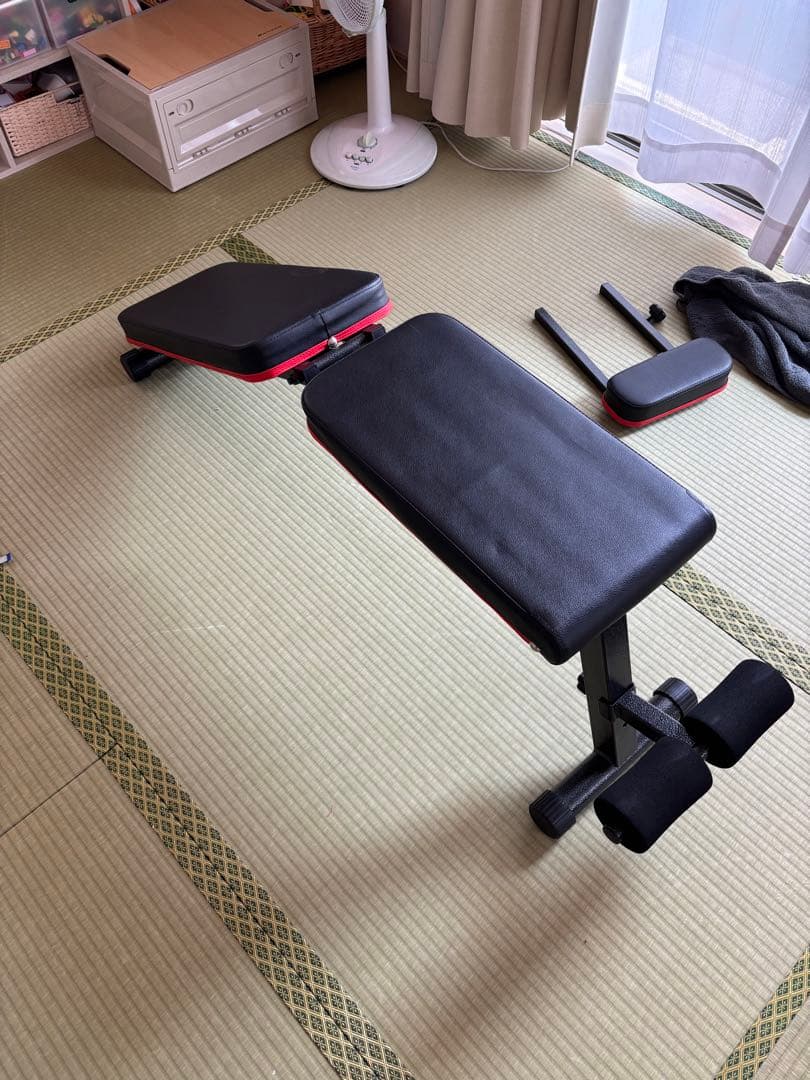 可変式ダンベル約40kg2個とインクラインベンチセット