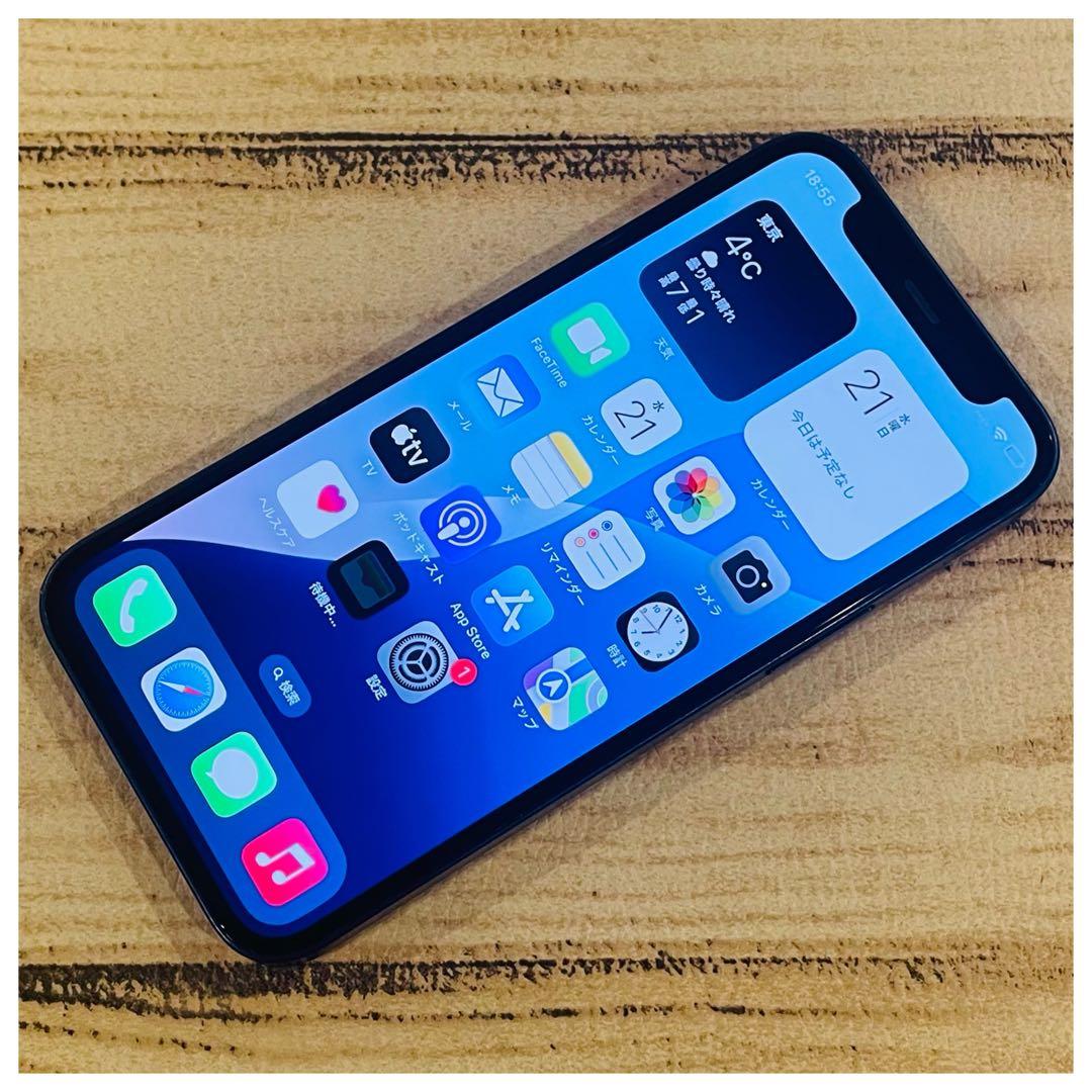 【特価】iPhone12mini ブルー 128GB SIMフリー 100%