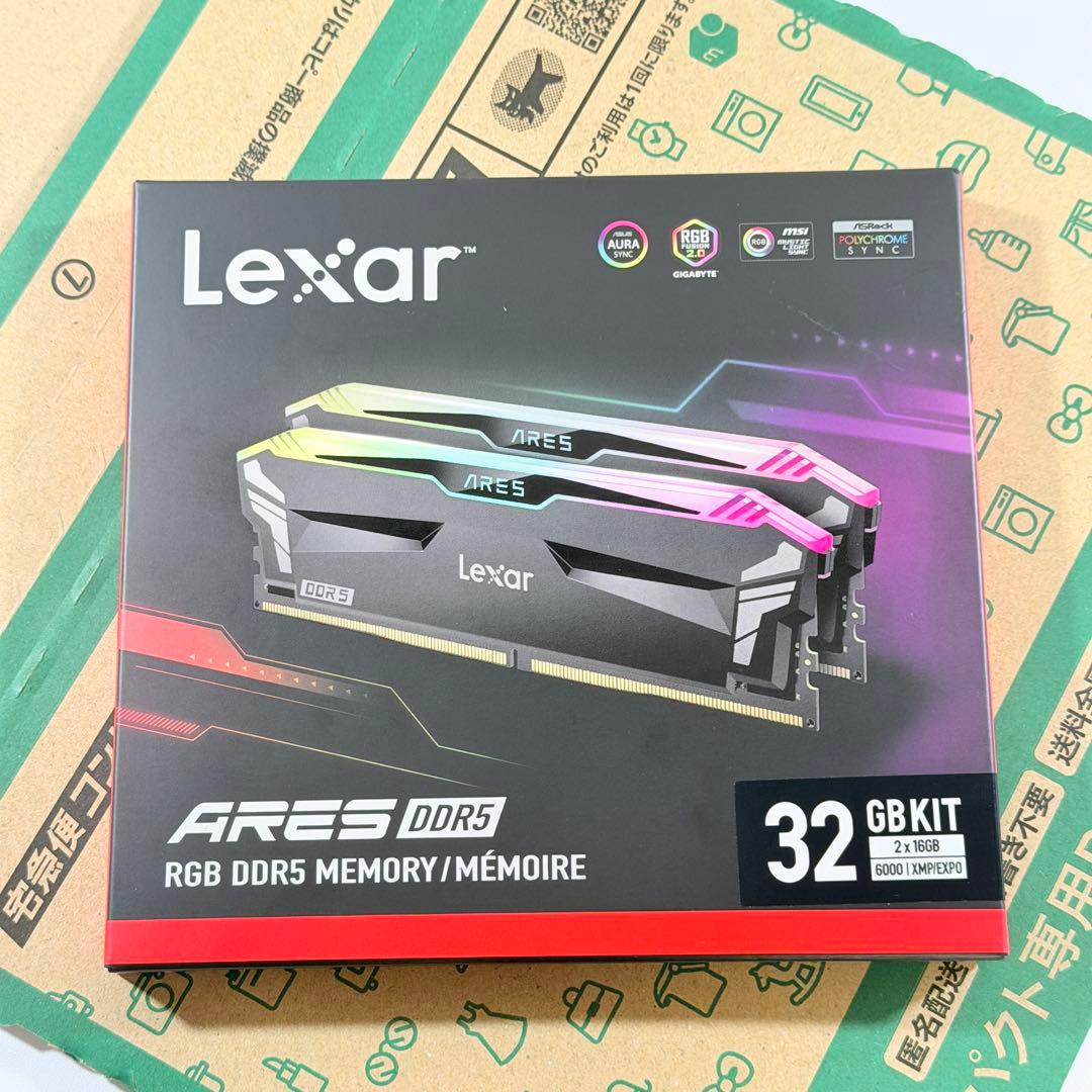 【新品未開封】Lexar DDR5-6000 32GBメモリ（16GBx2）