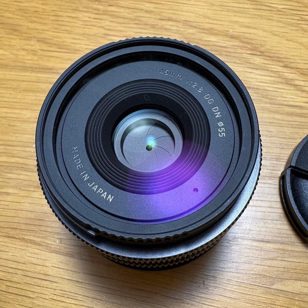 SIGMA 45mm F2.8 DG DN 単焦点レンズ 箱あり