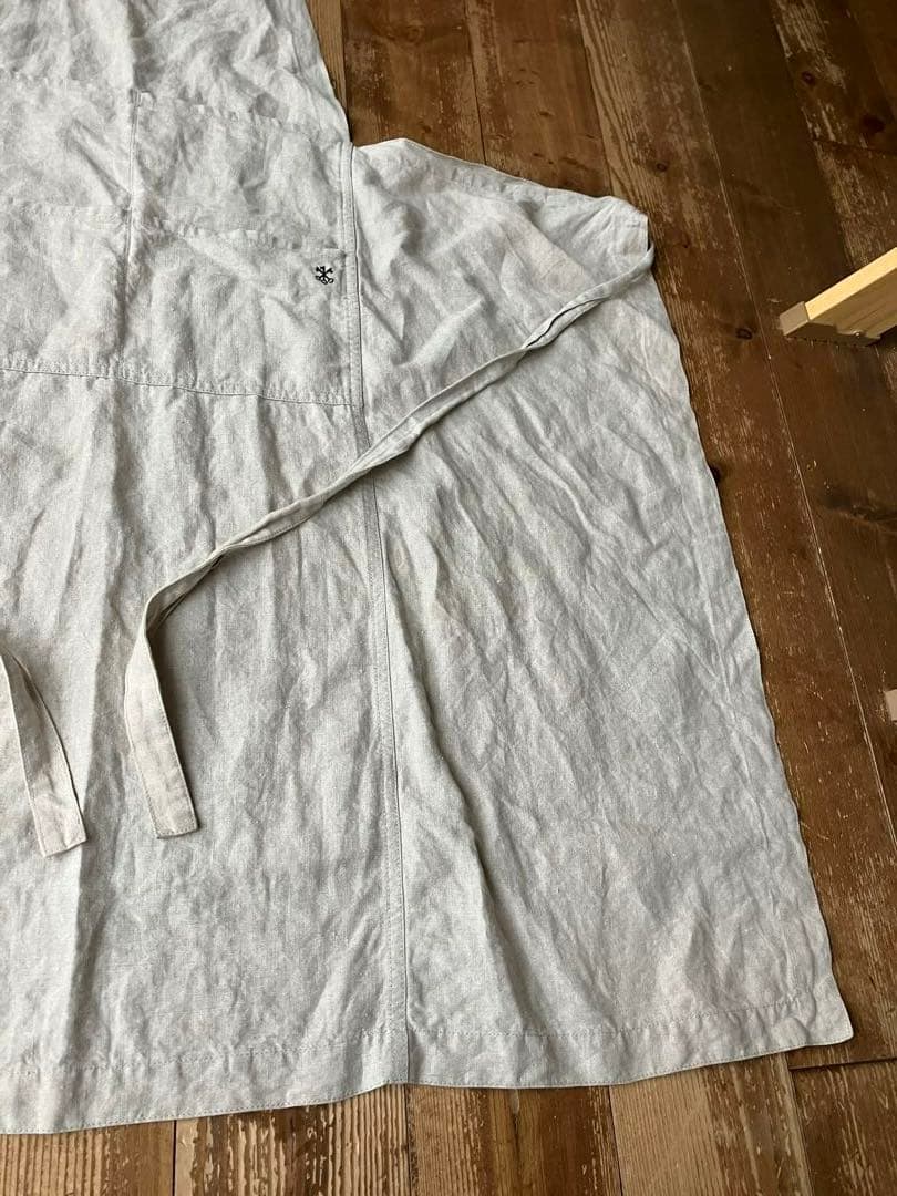 ARTS&SCIENCE アーツ&サイエンス エプロン ベージュ 生成り 9