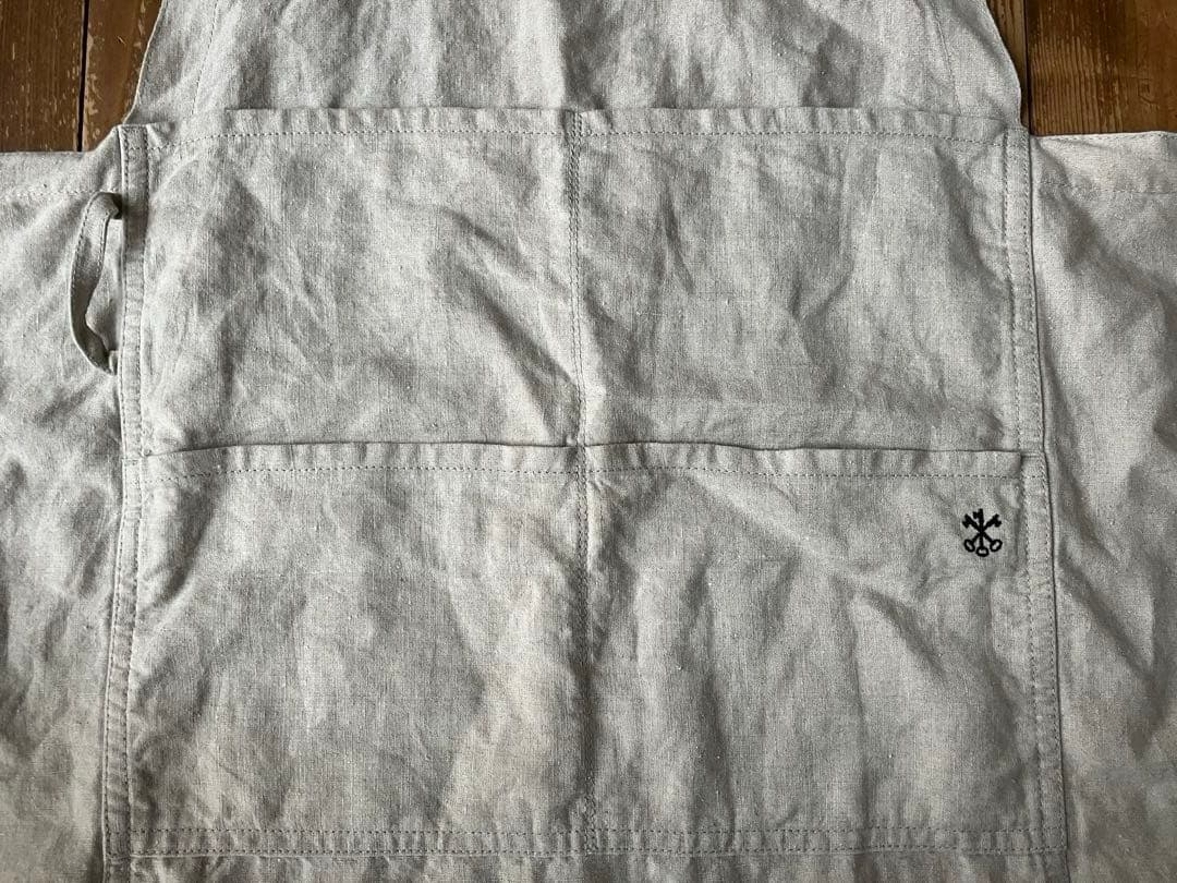 ARTS&SCIENCE アーツ&サイエンス エプロン ベージュ 生成り 9