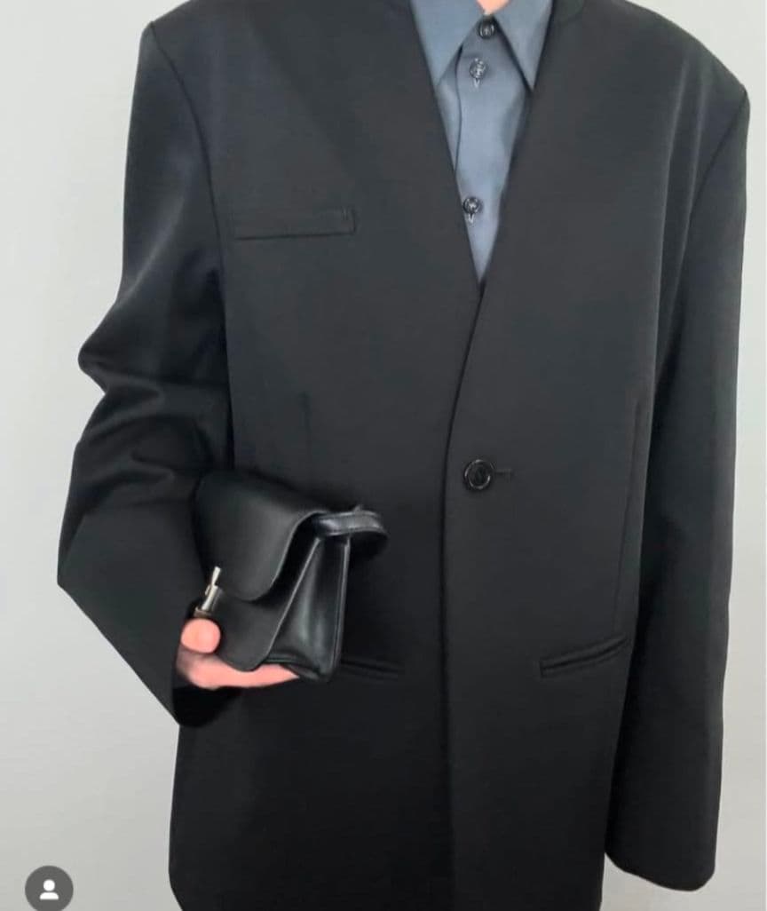 c*i様 collarless jacket Vol.4 - black