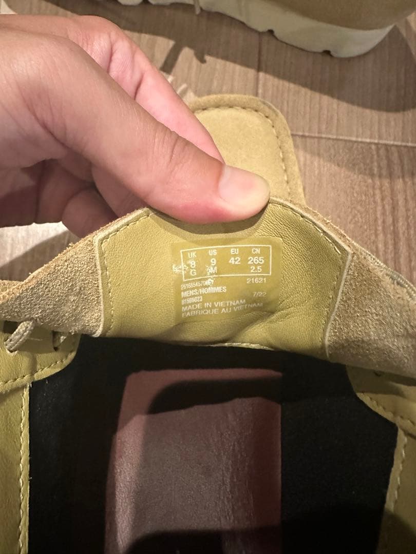 CLARKS ワラビーブーツ（ゴアテックス）ベージュ　サイズUS9（27cm）