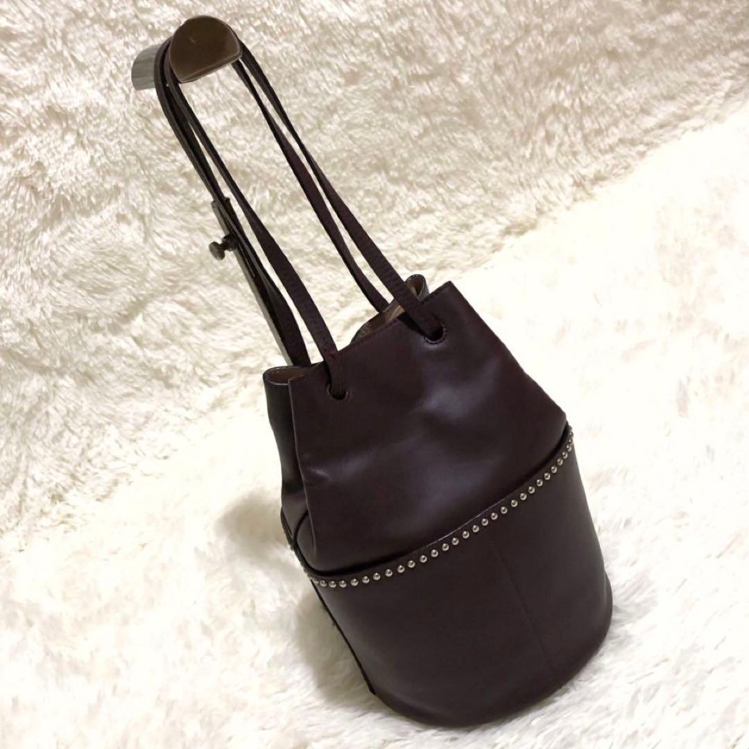 新品同様✨J&Mデヴィッドソン デイジーウィズスタッズ　レザー　ハンドバッグ