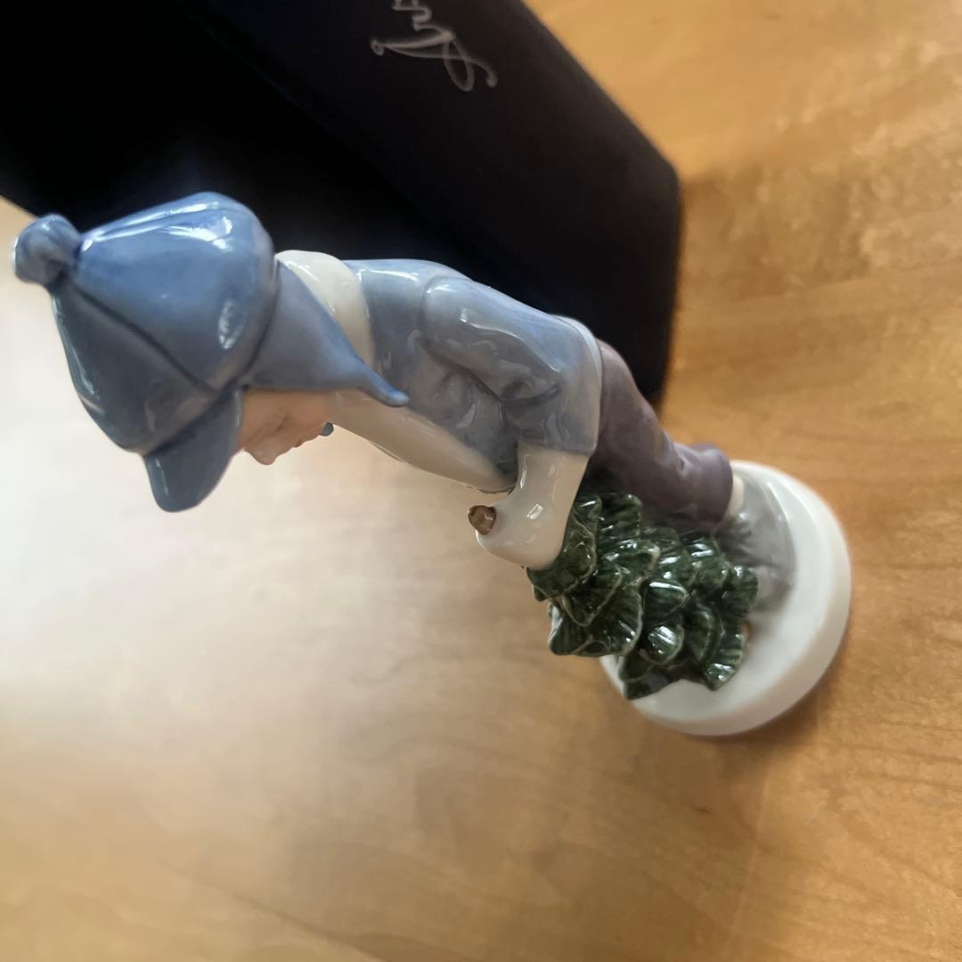 【希少・美品】ロイヤルコペンハーゲン　子供 クリスマス　陶器 置物