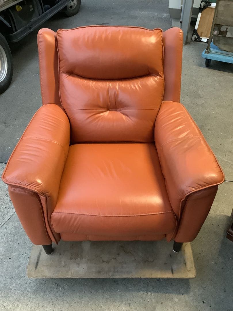 革張り 電動リクライニングチェア ワタリジャパン 1人掛け（★）