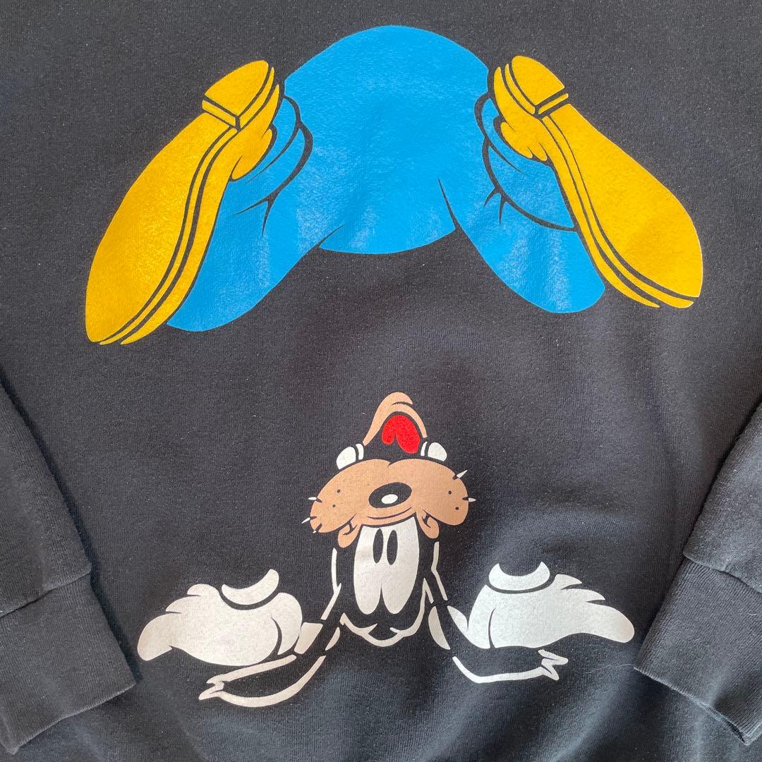 Disney 古着　スウェット　逆さま　グーフィー　レア　ディズニー