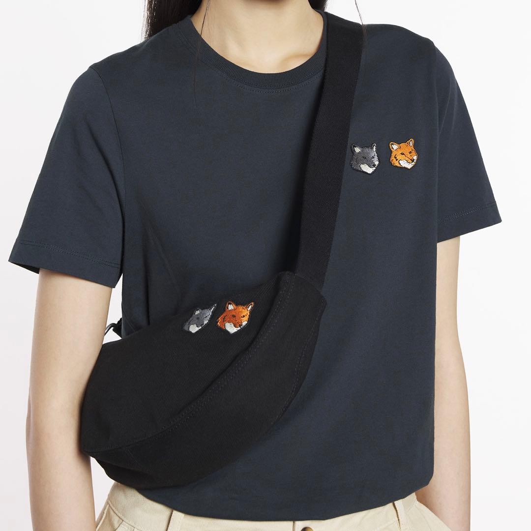 MAISON KITSUNE ダブル ボールド フォックスヘッド バム バッグ