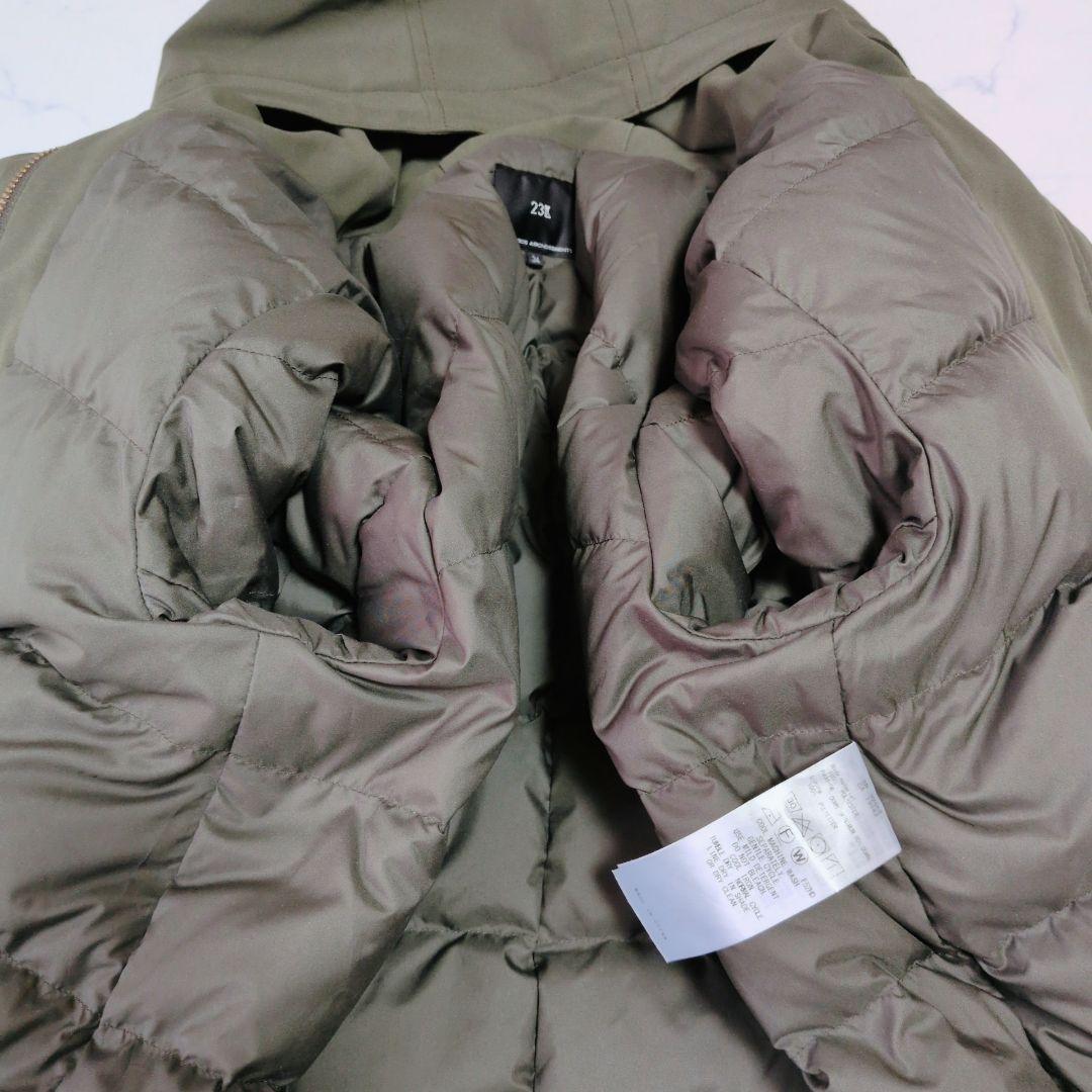 【限定品】23区 ニジュウサンク ミリタリー フーデットダウンコート 撥水
