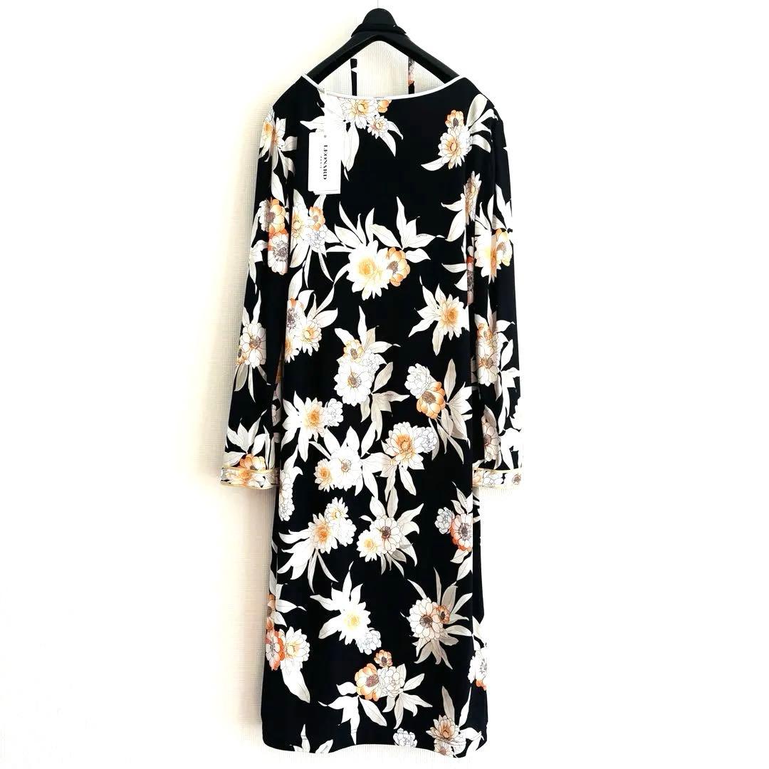 ★未使用級★タグ付★2024/LEONARD ★インポートワンピース　42 黒