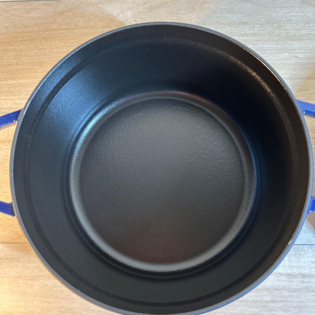 ストウブ　STAUB ココットラウンド　ロイヤルブルー　24cm 両手鍋　鍋