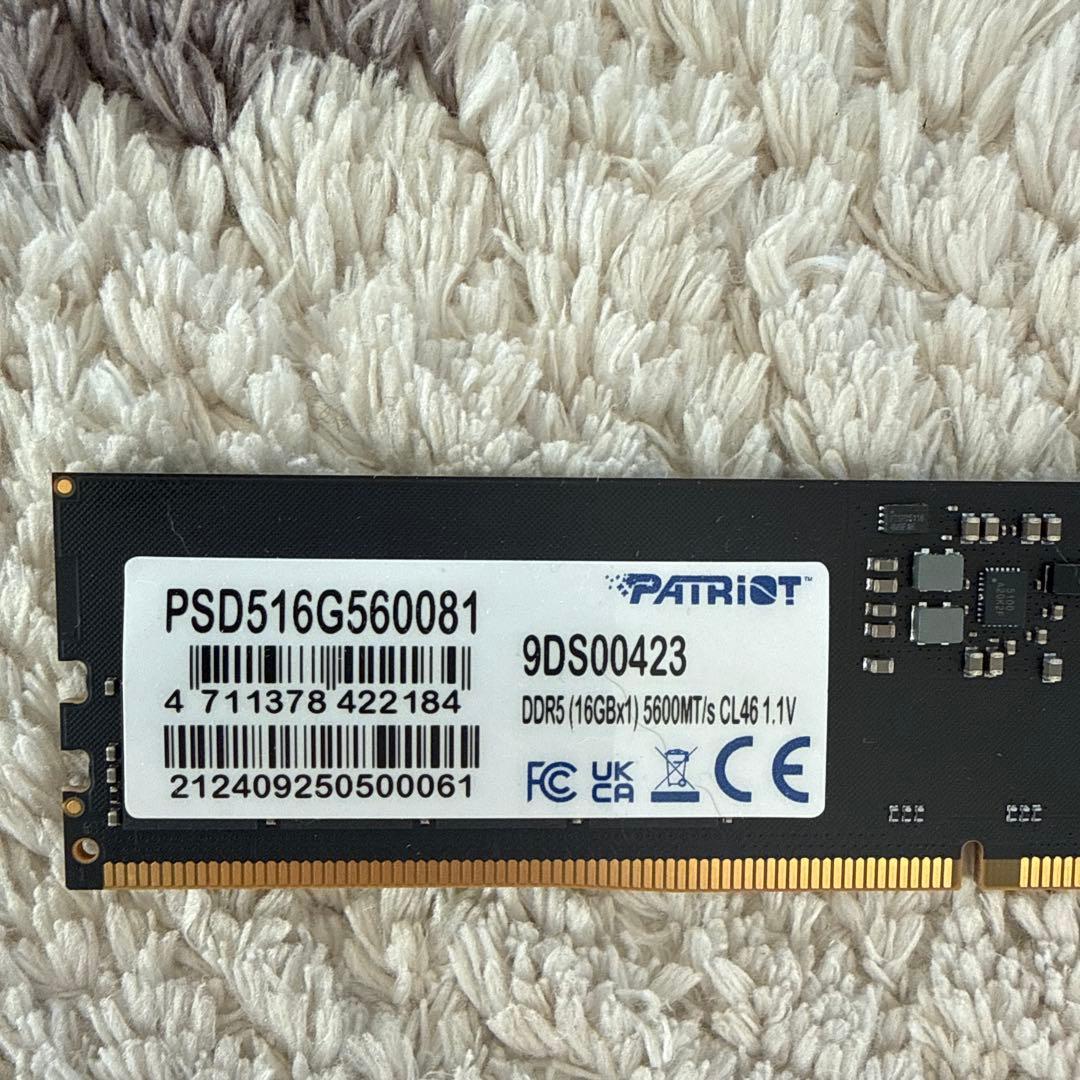 PATRIOT DDR5 32GB (16GB/2枚) メモリ
