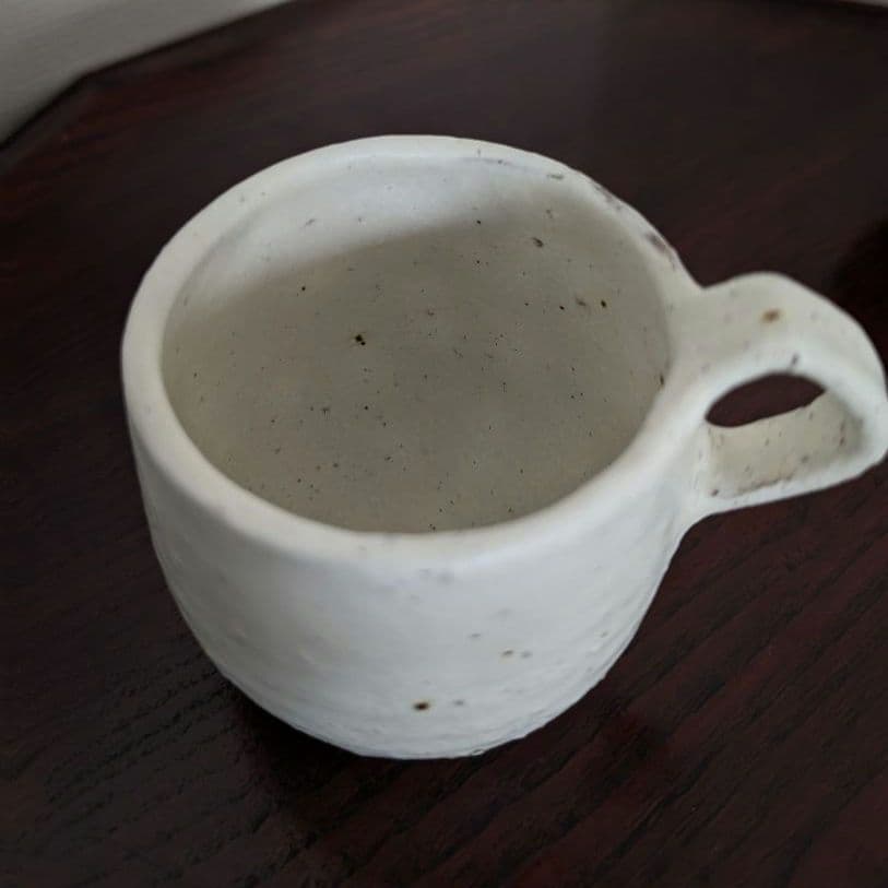 村上直子 パオ＆ユーポス うずらマグ shiromoegi