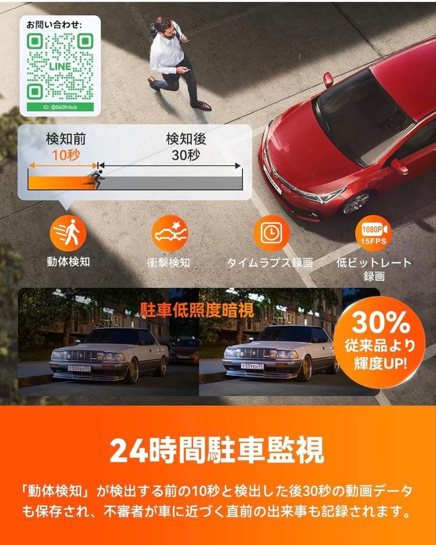 ベロニカ VANTRUE N4 Pro 3カメラ 4K ドライブレコーダー