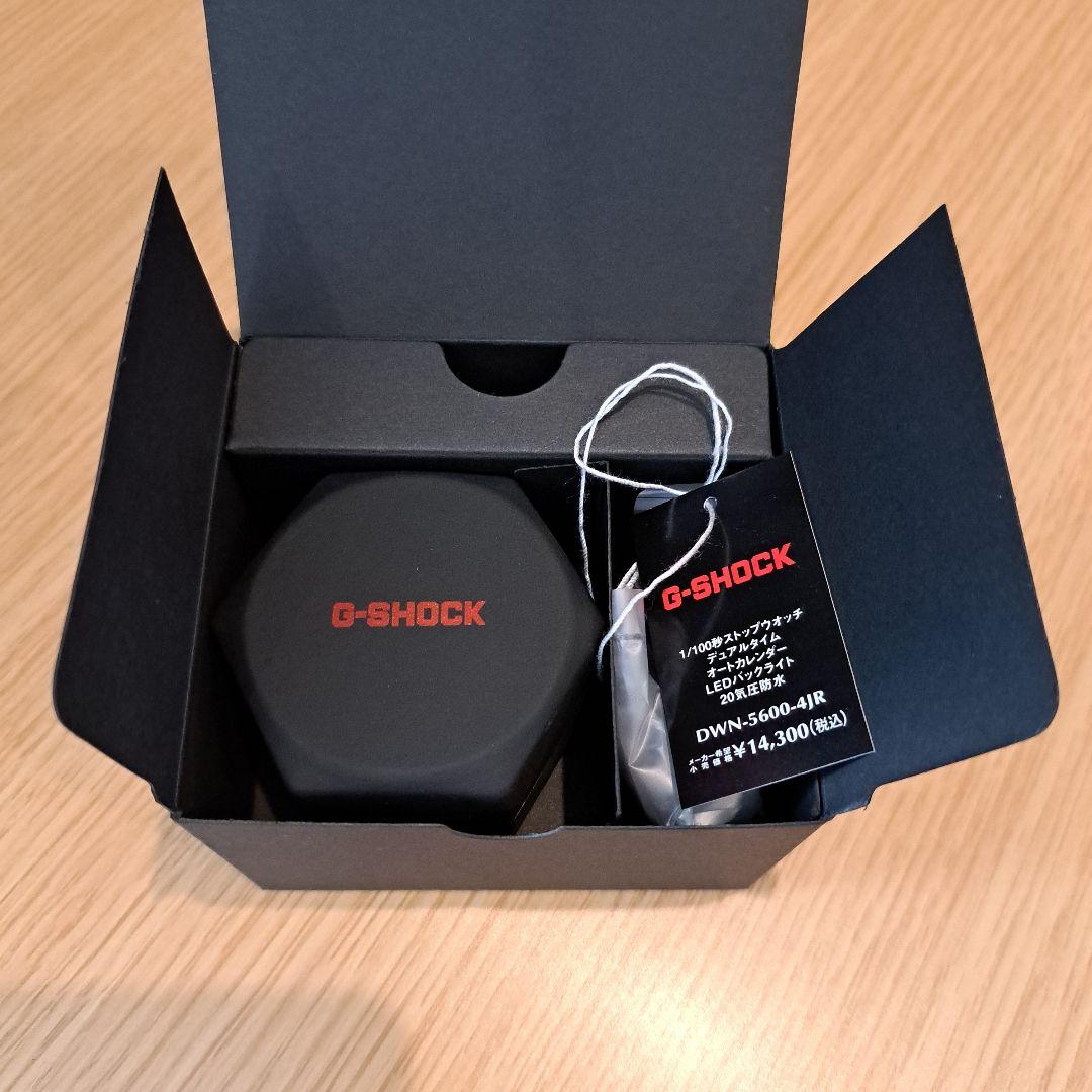 カシオ　リングウォッチ　G-SHOCK DWN-5600-4JR レッド