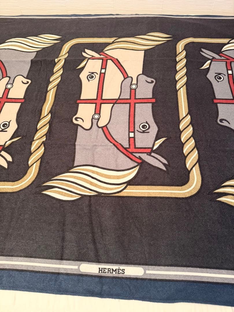 エルメス　カシミヤブランケット