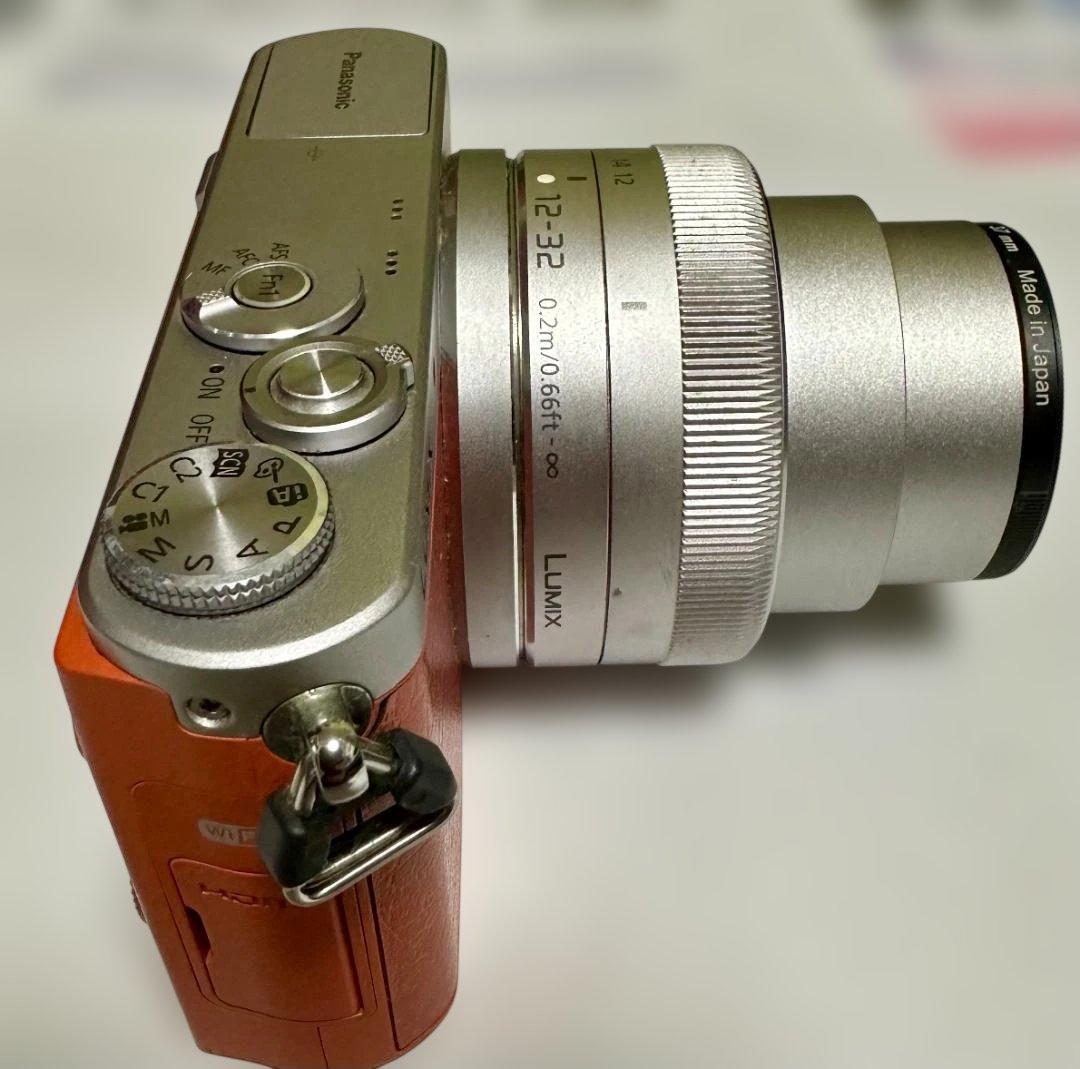 【動作品】LUMIXDMC-GM1オレンジ12-32mmレンズキット