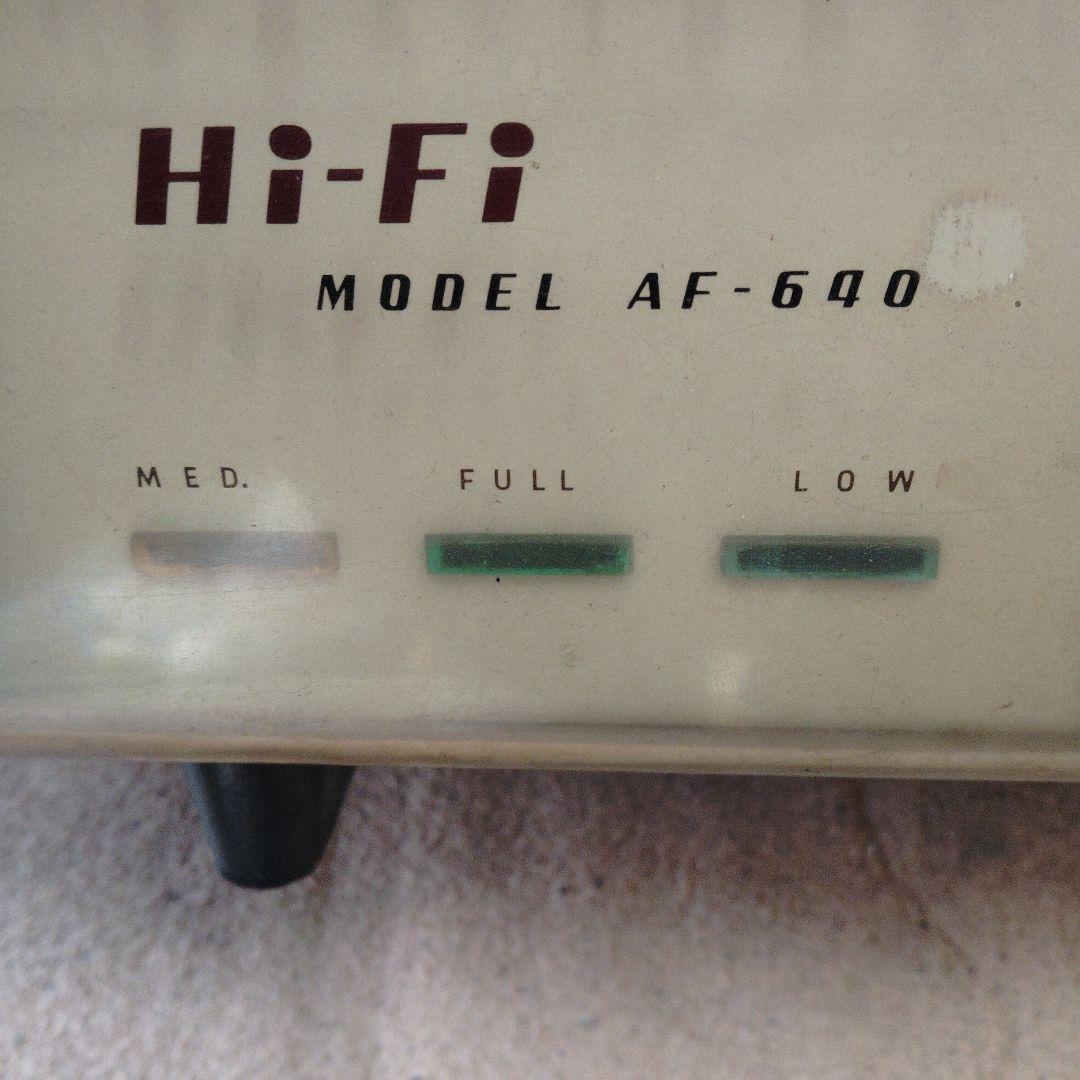 【昭和レトロ】 真空管ラジオ AF-640 ナショナル 通電確認