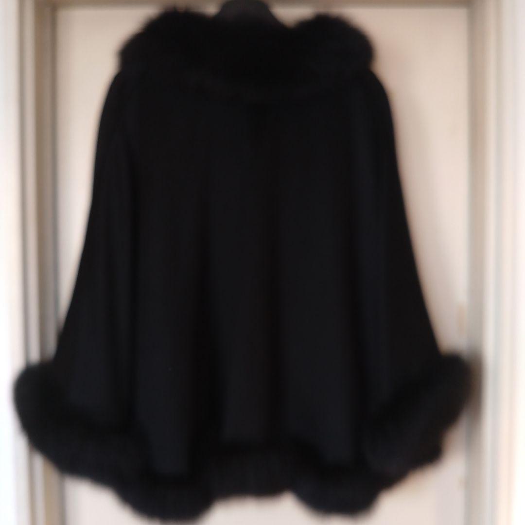 ファー付きカシミヤコート