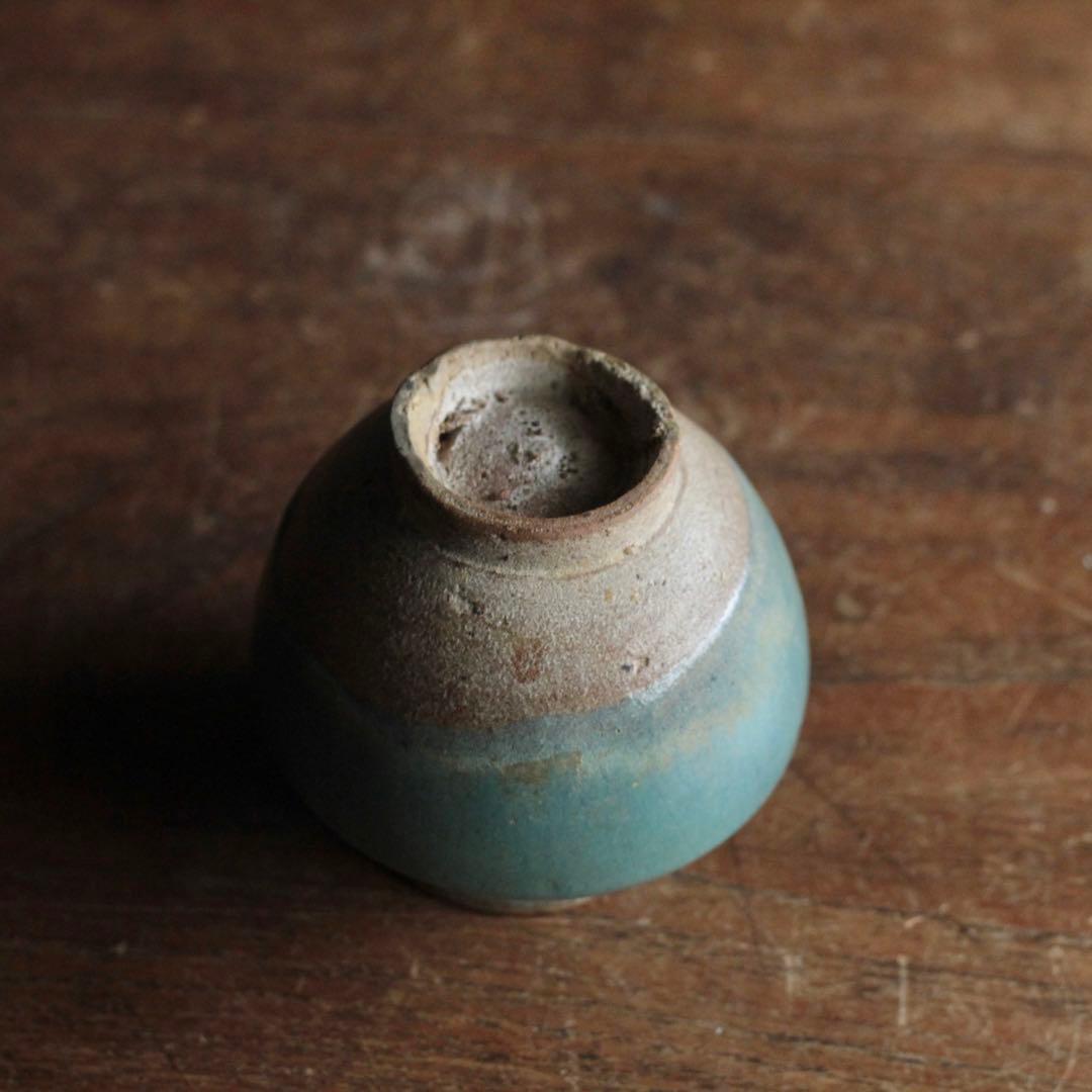 緑釉 唐津 小壺 17世紀後半頃 古美術 古道具 古唐津 アンティーク