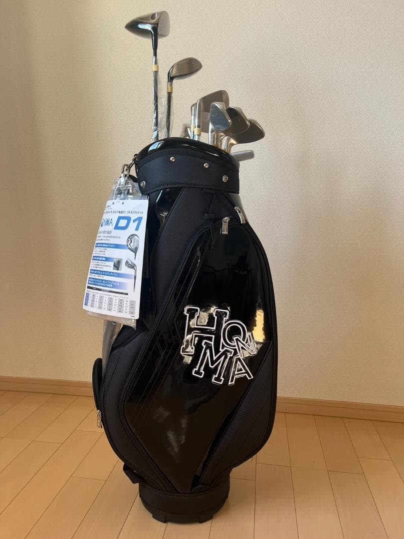 HONMA D1 メンズクラブセットフルモデル10本セットキャディバッグ付き