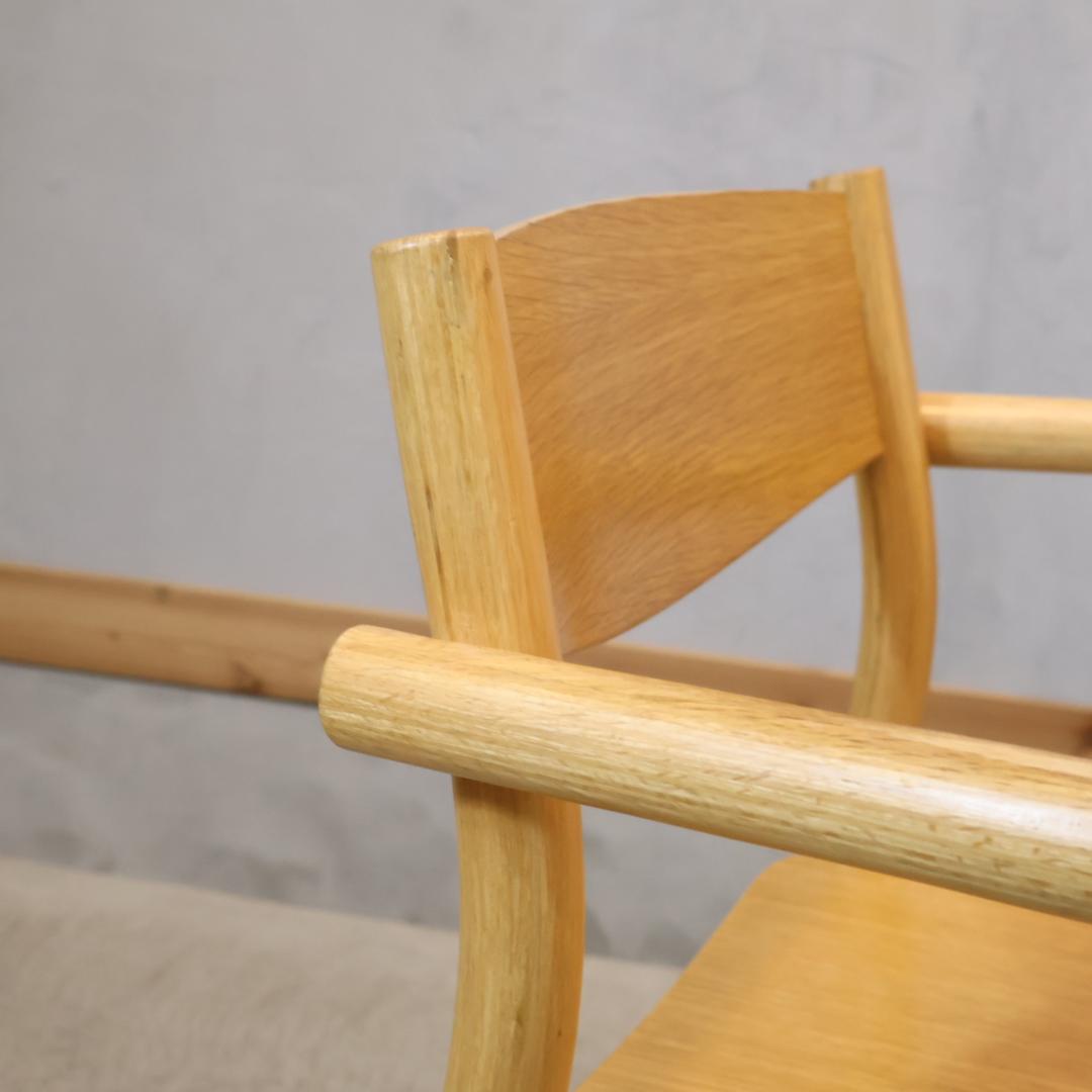 MUJI 無印良品 リアルファニチャー オーク材 ダイニングアームチェア 2脚