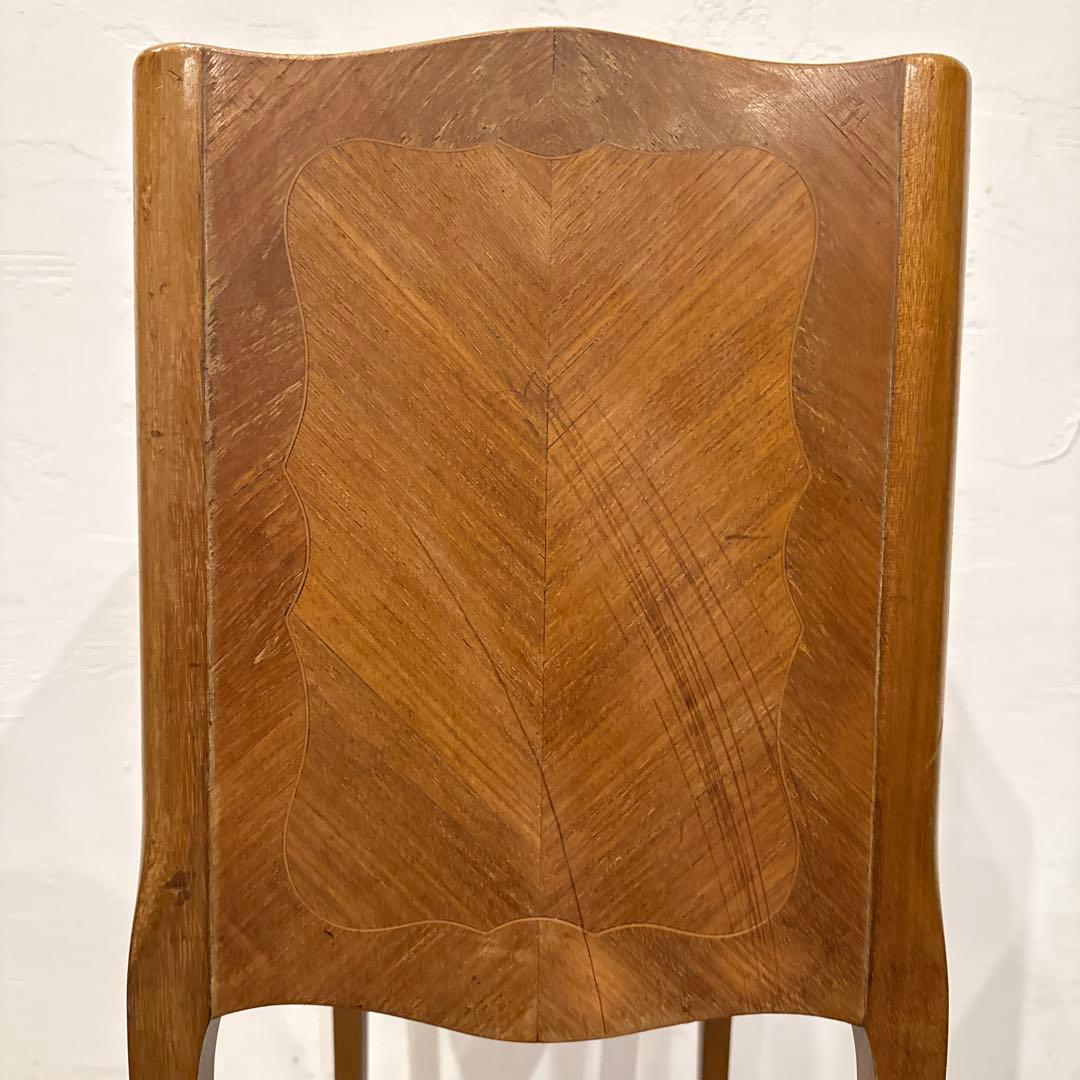 ヴィンテージ　木製サイドテーブル　引き出し／棚付き