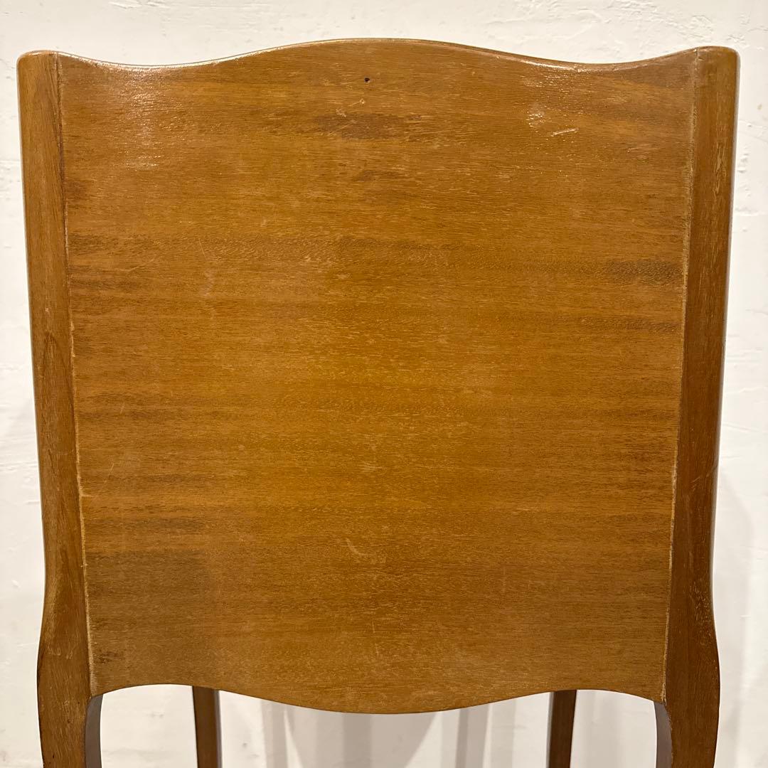 ヴィンテージ　木製サイドテーブル　引き出し／棚付き