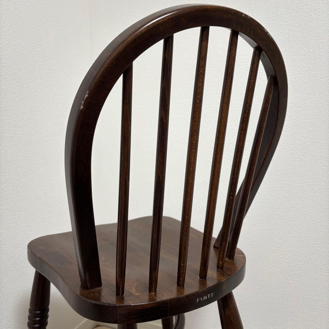 FAMEG ウィンザーチェア　アンティーク　曲木　フープバックチェア　ダイニング