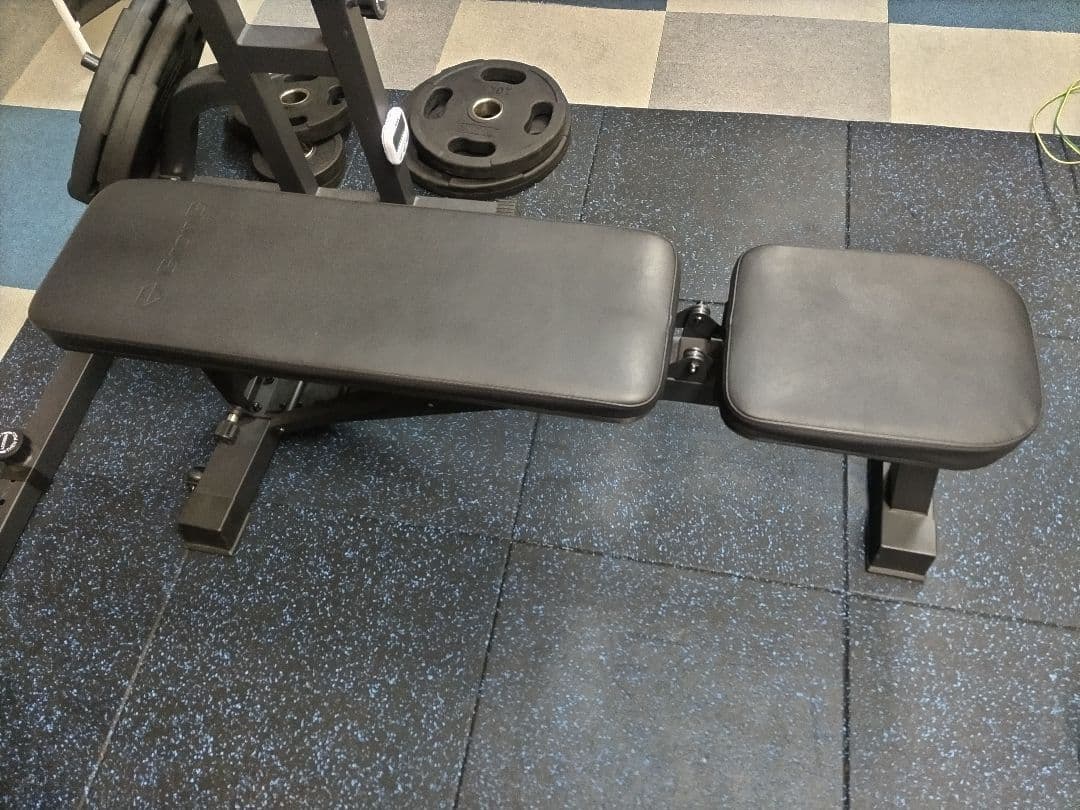 オリンピックバーベルトレーニングベンチ EZバー ウエイトプレートセットマット