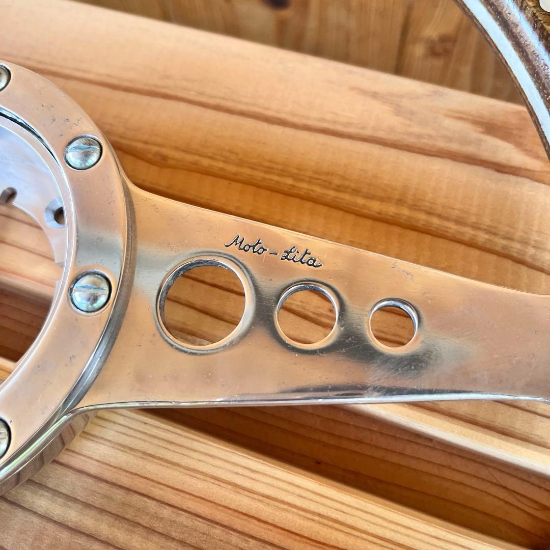 Moto-Lita ウッド ステアリング ⭐︎変換アダプター付き