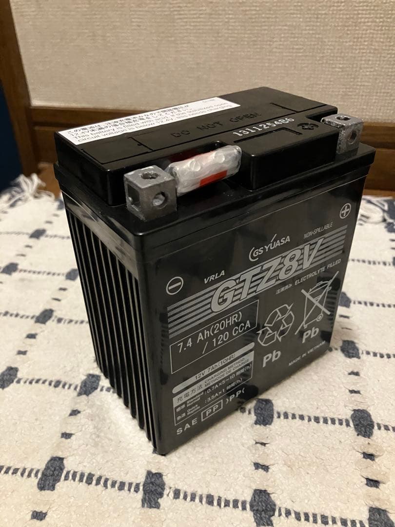 新品未使用！補充電済み！GTZ8V GS YUASA