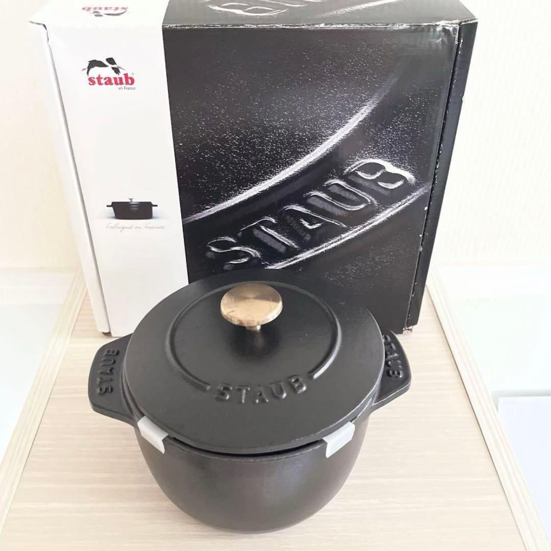 ストウブ ラ・ココット de GOHAN 12cm ブラック