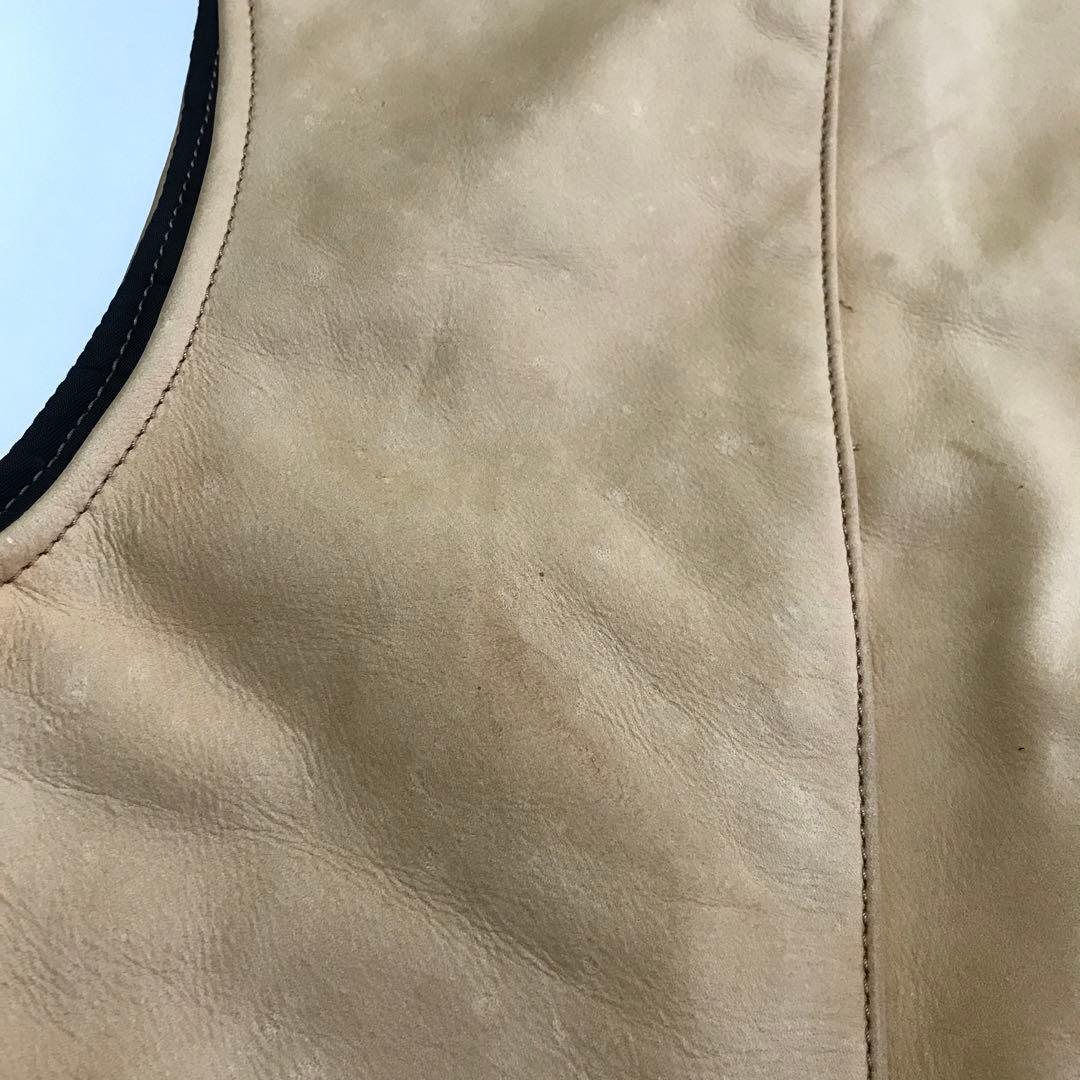 VANSON Leathers スウェードレザーベスト USA 製 タンカラー