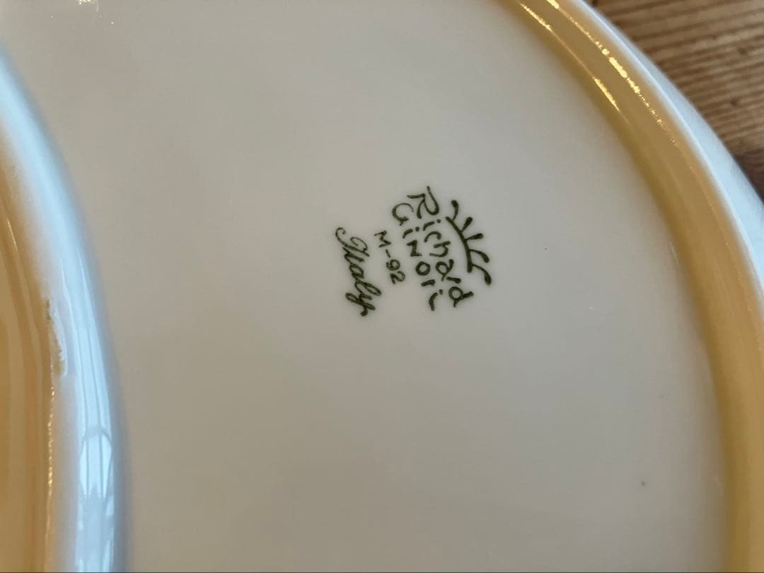 ジノリ　ベッキオホワイト　クレッセントディッシュ×6