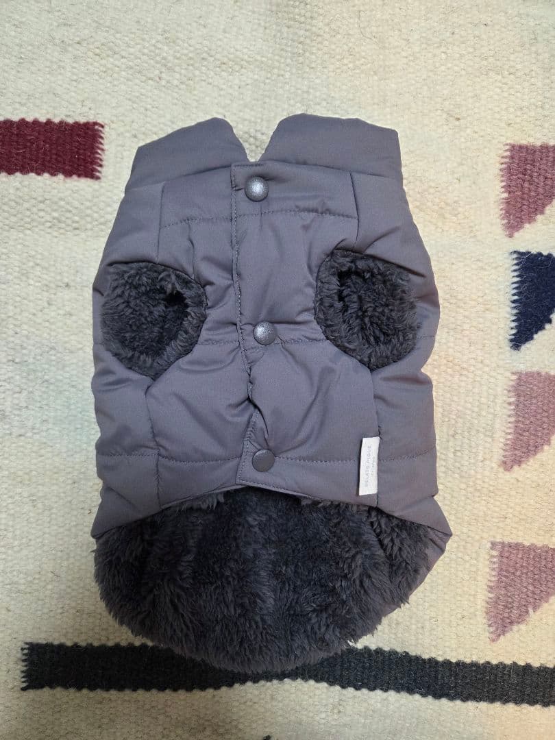 【完売品】 GELATO PIQUEチャコールグレー 犬服 ダウン Mサイズ