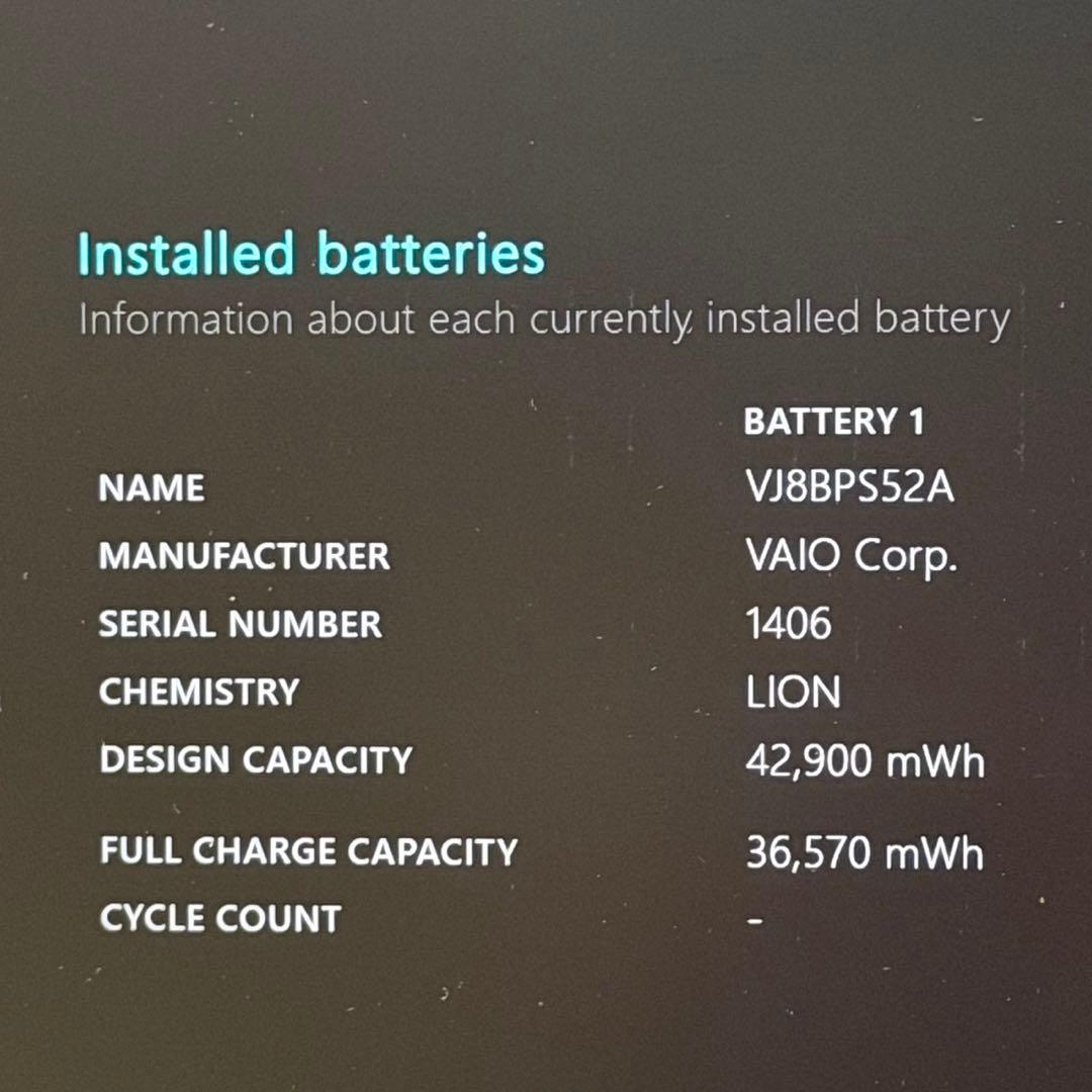 VAIO Pro PG 第10世代i5/8GB/SSD256GB Win11